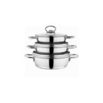 Schafer Cookhaus 6 Parça Çelik Sahan Seti-Gümüş - Görsel 2