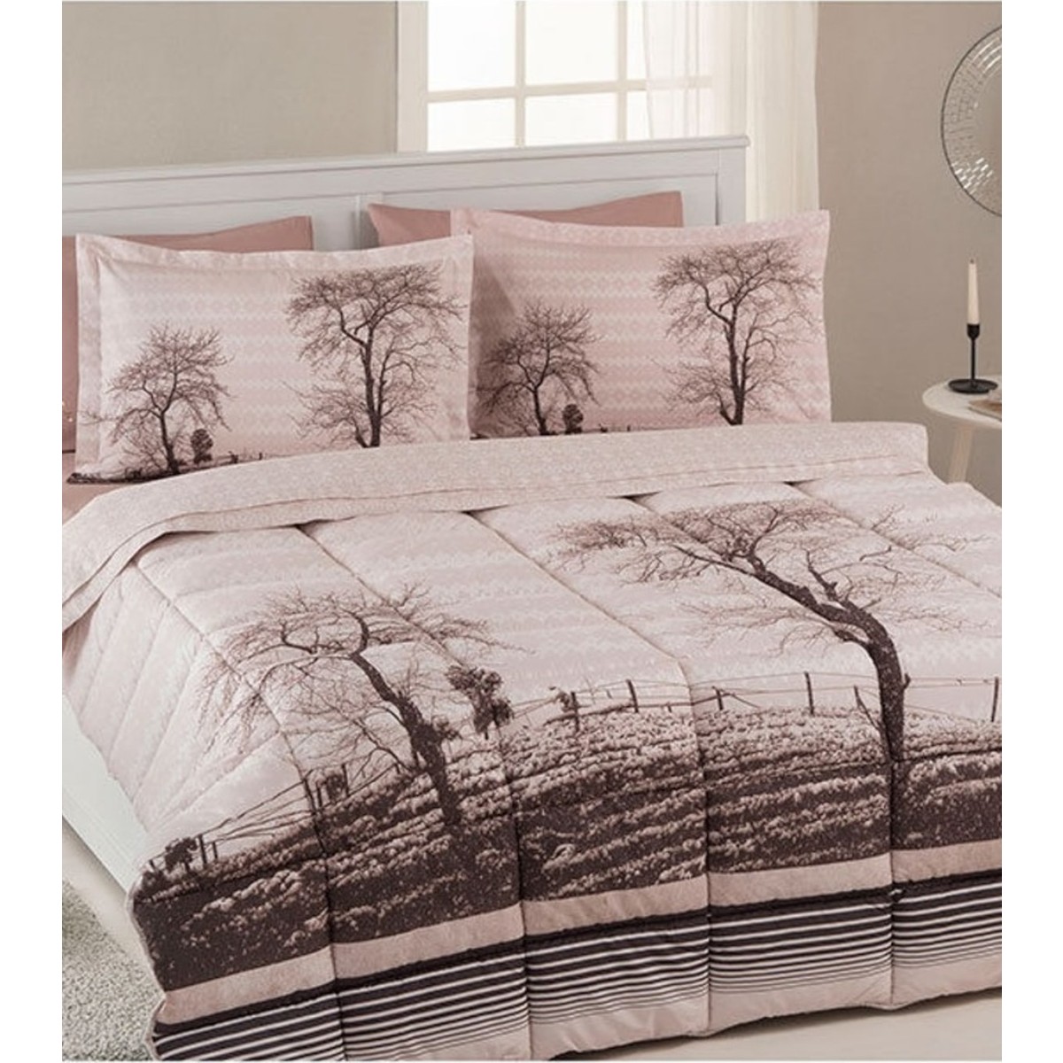 10347117510706.jpg Özdilek Wood Uyku Seti Çift Kişilik Kahve - Görsel 1