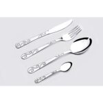 Tozanlı Çelik Sarmal Modeli 36 Parça 6 Kişilik Çatal Kaşık Bıçak Seti