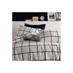 Cote Blanc Karo Siyah %100 Pamuk Tek Kişilik Nevresim Takımı