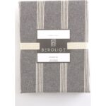 Berolige Luke Bold 100% Pamuklu Battal Boy Yıkamalı Iplik Boya Çizgili Nevresim Takımı Antrasit - Görsel 5