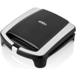Sinbo Elektrikli Tost Makinesi 1500 W Izgara Fonksiyonlu Teflon Kaplama Siyah Gri Alüminyum