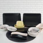 Keramika Siera 21 Parça 6 Kişilik Kahvaltı Takımı Siyah - Görsel 2