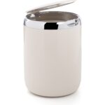 Primanova Tezgah Üstü Plastik Kapaklı Çöp Kovası 3 lt Bej M-E29-09-P