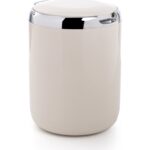 Primanova Tezgah Üstü Plastik Kapaklı Çöp Kovası 3 lt Bej M-E29-09-P - Görsel 2