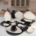 Keramika Oscar 33 Parça 6 Kişilik Kahvaltı Takımı Krem - Görsel 2