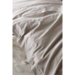 Berolige Cottage  Pamuklu Çift Kişilik  Çizgili Nevresim Takımı Kahverengi - Görsel 2