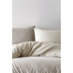 Berolige Cottage  Pamuklu Çift Kişilik  Çizgili Nevresim Takımı Kahverengi - Görsel 3