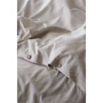 Berolige Shirt  Pamuklu Çift Kişilik  Çizgili Nevresim Takımı Kahverengi - Görsel 2