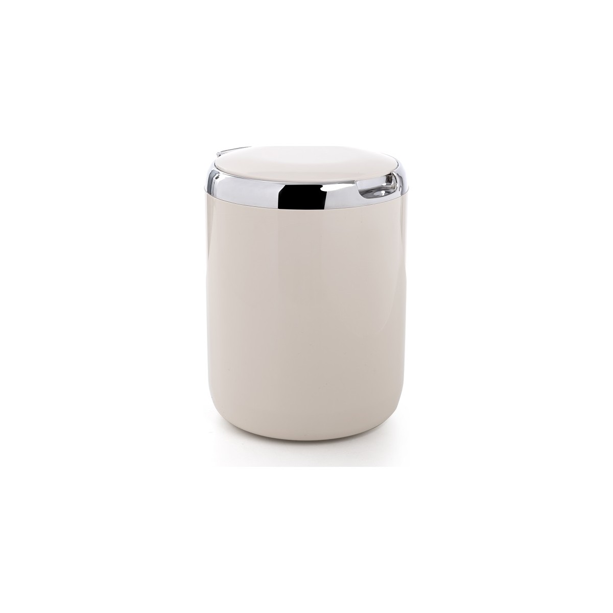 10600180580402.jpg Primanova Pasıfıc Mutfak Tezgah Üstü Plastik Kapaklı Çöp Kovası 3 Lt - Bej - Görsel 1