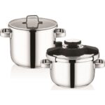 Schafer Compact 4,5 + 7 Lt 2'li Düdüklü Tencere Seti İnox