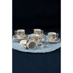 Güral Porselen Sedef Kahve Fincan Takımı 6 Kişilik SF12CKT084554