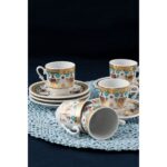 Güral Porselen Sedef Kahve Fincan Takımı 6 Kişilik SF12CKT084554 - Görsel 2