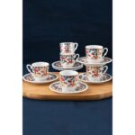 Güral Porselen Sedef Kahve Fincan Takımı 6 Kişilik SF12CKT084556