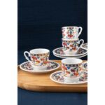 Güral Porselen Sedef Kahve Fincan Takımı 6 Kişilik SF12CKT084556 - Görsel 2