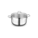 Korkmaz Derin Tencere 26 cm 18/10 Paslanmaz Çelik Parlak Yüzey İndüksiyon Fırın Kullanımına Uygun