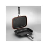 Korkmaz Duplo 34x25 cm Kapaklı Siyah Tava - Görsel 2