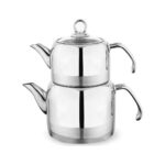 Schafer Ada 4parça Metal Kulplu Çaydanlık Büyük Boy