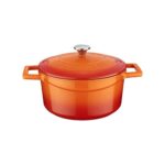 Lava Döküm Yuvarlak Tencere 22 cm