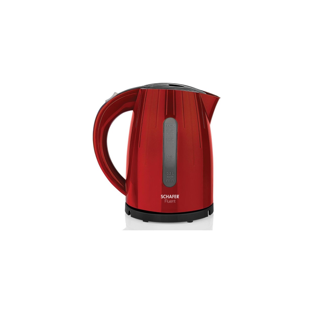 10801176641586.jpg Schafer Fluent Elektrikli Su Isıtıcı (Kettle) Kırmızı - Görsel 1