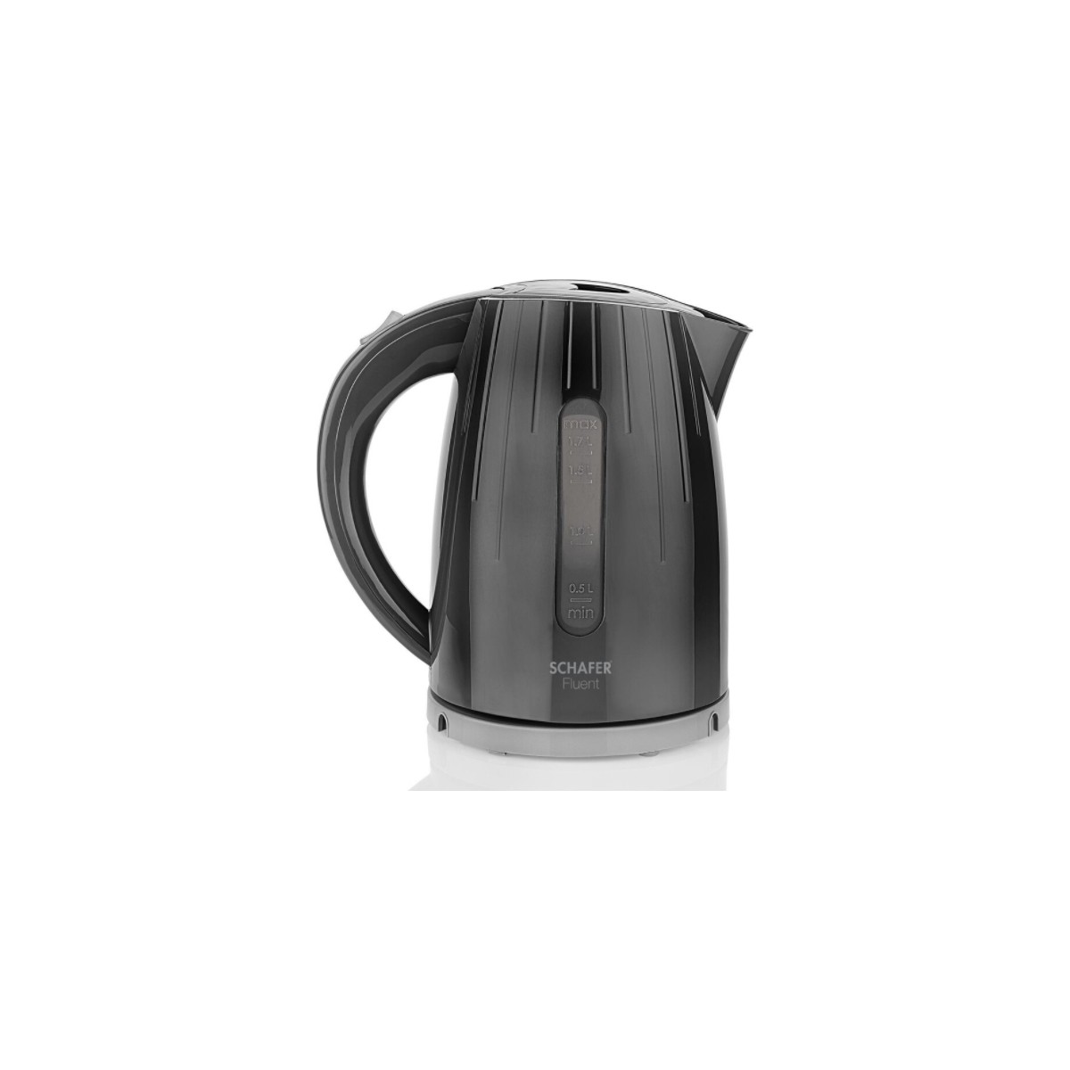 10801176674354.jpg Schafer Fluent Elektrikli Su Isıtıcı 1,7 Lt Paslanmaz Çelik Gizli Rezistans ve Otomatik Kapanma Gri - Görsel 1