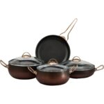 Ördekçioğlu Titanyum Kaplama Sunset Set Bronz Metal Sap