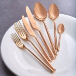 Jumbo 1001 Titanyum Bronz 12 Kişilik 84 Parça Çatal Kaşık Bıçak Takımı