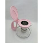 Yakut 1250 ml Çelik Süzgeçli Cam Demlik- Pembe - Görsel 2