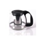 Yakut Çelik Süzgeçli Cam Demlik 1250 ml