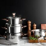 Karacapower Steel Kobe 8 Parça Çelik Tencere Seti - Görsel 3