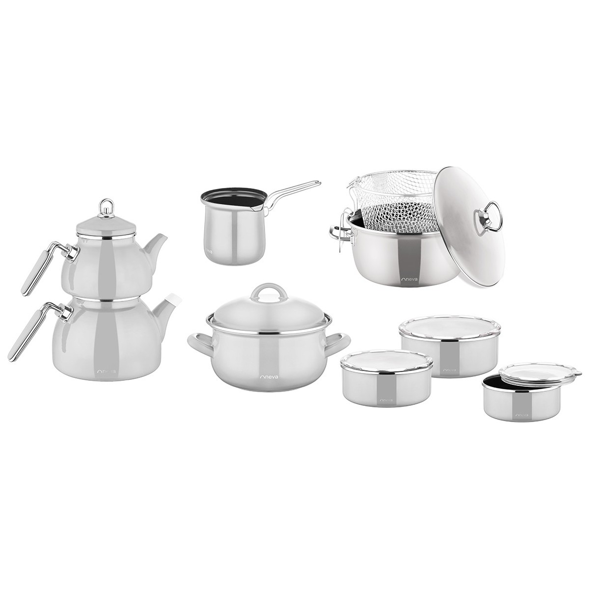 110000007130477.jpg Neva N3080 Emaye Kombinim Lilyum - Görsel 1