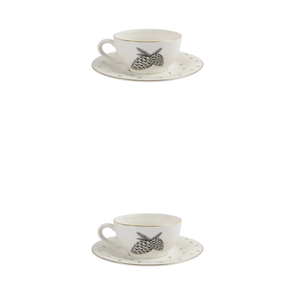 110000014631923.jpg Porland Forest Tabaklı Çay Fincanı 215cc 2'li 04LFH000460 - Görsel 1