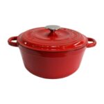 Lava 22 cm. Döküm Tencere Damlacık Efektli Özel Kapak