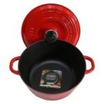 Lava 22 cm. Döküm Tencere Damlacık Efektli Özel Kapak - Görsel 4