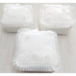 Dilex 3'lü Hurç Set Çeyizlik Bohça Gelin Bohçası Damat Bohçası Iğne Oyalı