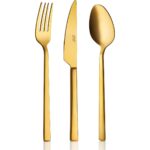 Avcı Klas Titanyum Mat Gold 72 Parça Çatal Kaşık Bıçak Takımı 18/10 Paslanmaz Çelik - Görsel 2