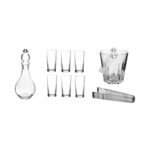 Paşabahçe Rakı Bardak ve 9 Parça Rakı Bardağı ve Buz Kovası Seti Su Şişeli