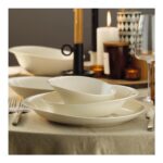 Kütahya Porselen 52 Parça 12 Kişilik Beyaz Düz Tasarım Yemek Takımı - Görsel 2