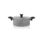 Taç 30 cm Derin Tencere - Dayanıklı Ultra Granit Kaplama, Tekli Kullanım İçin Uygun