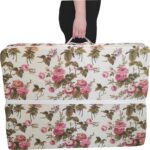 Vip Home Concept Tek Kişilik Katlanır Yer Yatağı Sünger Yatak Katlanır Yatak Ingiliz Gülü 80X180 Cm-7 cm - Görsel 3