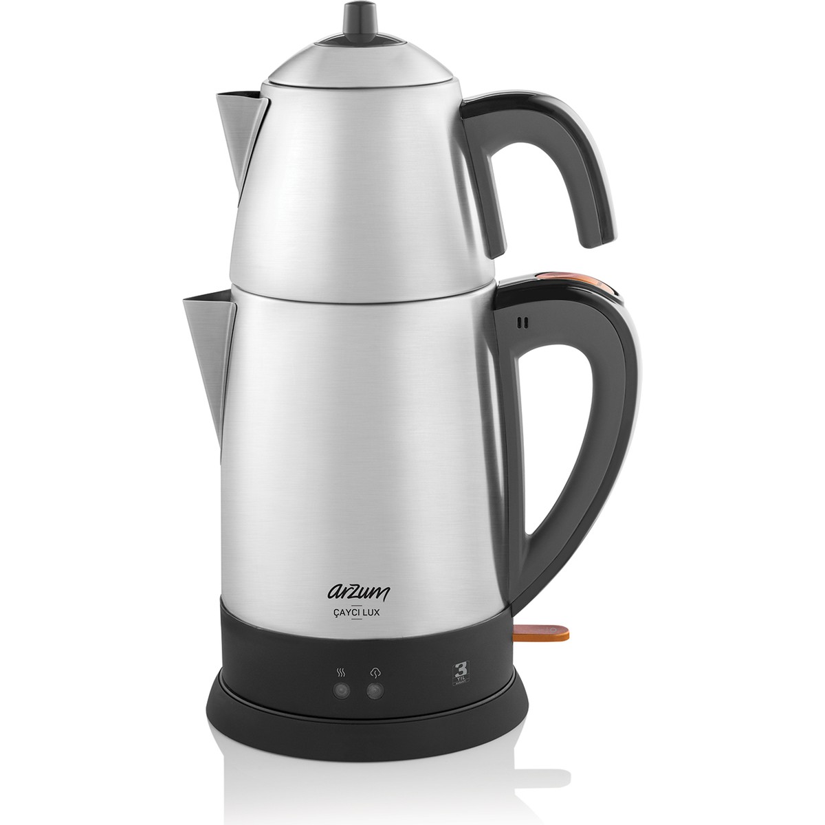 110000038943518.jpg Arzum AR3051-INX Çaycı Lux Çay Makinesi - Paslanmaz Çelik - Görsel 1