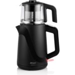 Arzum AR3062 Siyah Cam Demlik Çay Makinesi - Görsel 4