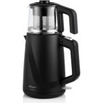 Arzum AR3062 Siyah Cam Demlik Çay Makinesi - Görsel 5