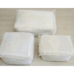 Dilex 3'lü Hurç Set Çeyizlik Bohça Gelin Bohçası Damat Bohçası Kadife - Görsel 4