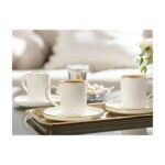 English Home Marella Porselen 6'lı Kahve Fincan Takımı 85 ml Gold - Görsel 3