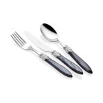 Rivadossi Laura Silver Siyah 75 Parça Çatal Bıçak Seti