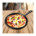 Lava Döküm Krep  Pızza  Pancake Tavası Yuvarlak Metal Saplı Çap26 cm