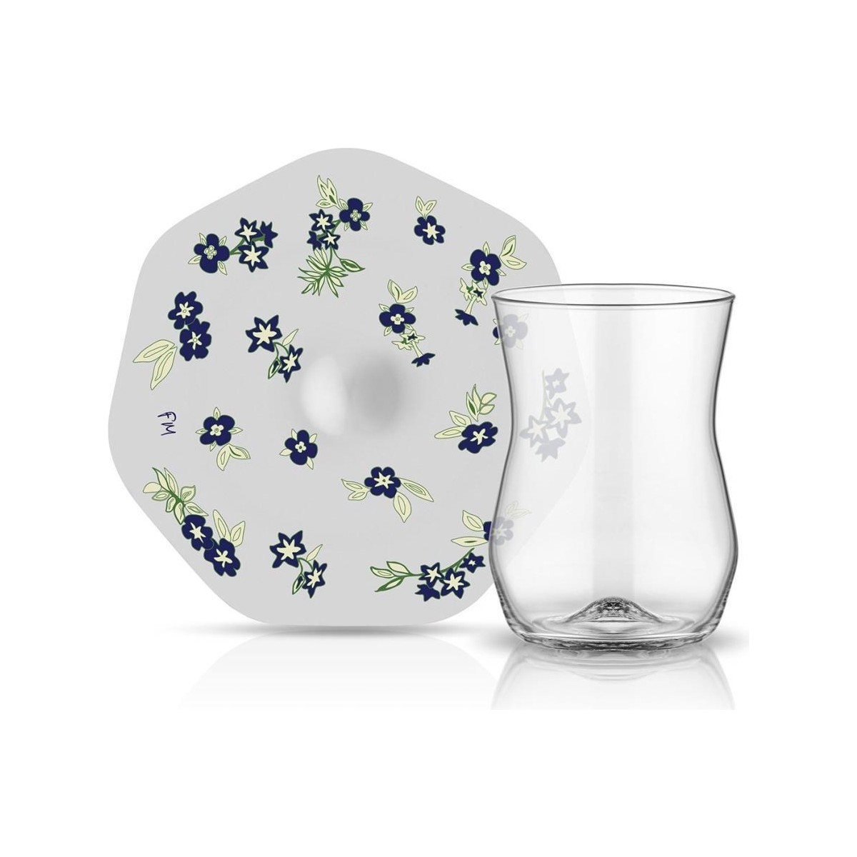 110000058715429.jpg Koleksiyon Mislina Yemeni Çay Seti 6'lı Kobalt - Görsel 1