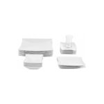 Karaca New Perfect White Porselen 26 Parça 6 Kişilik Kare Kahvaltı/Servis Takımı - Görsel 3