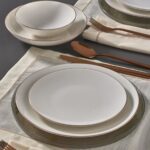 Güral Porselen Güral Atina 18 Parça 6 Kişilik Bone Yemek Takımı Cooper Bakır - Görsel 3